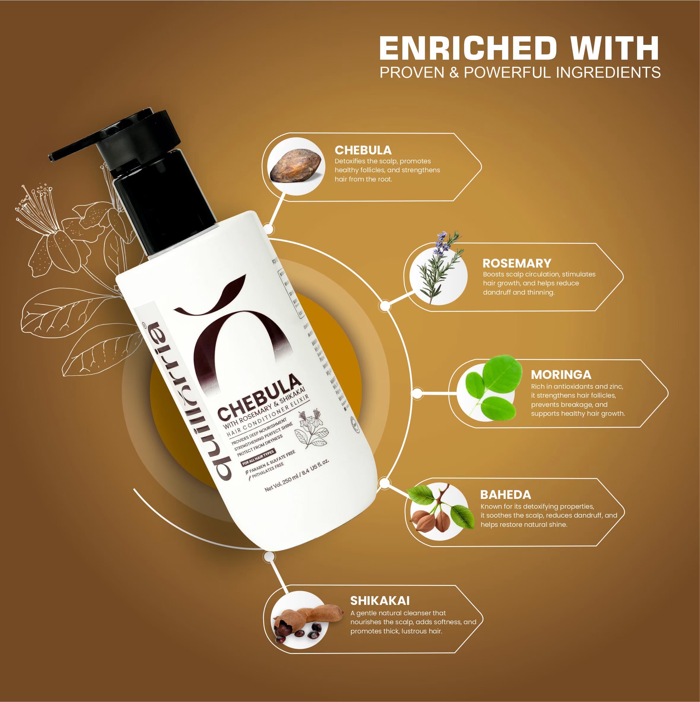 Chebula with Rosemary & Shikakai Hair Conditioner Elixir