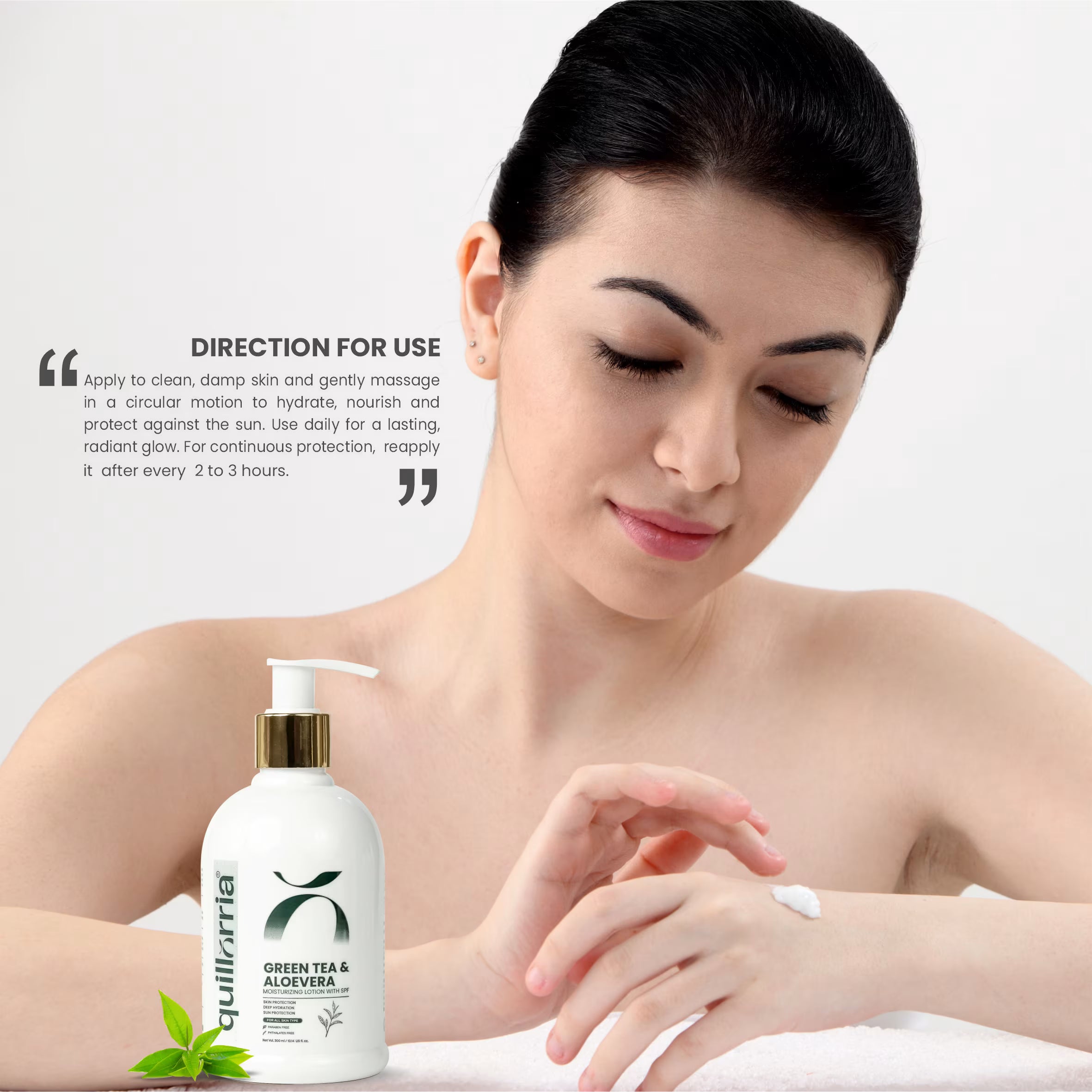 Green Tea & Aloe Vera Moisturizing Lotion with SPF