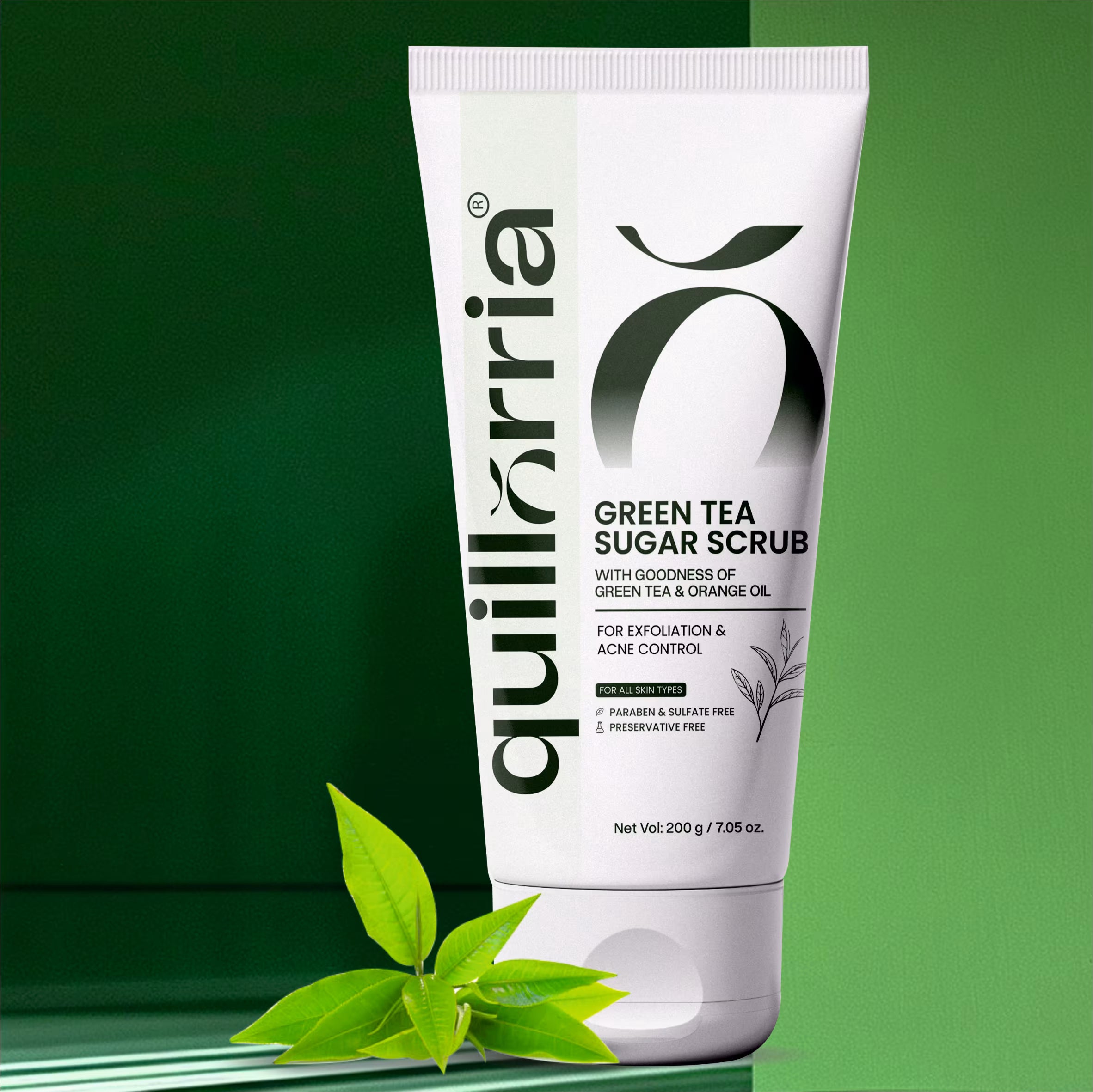 Green tea sugar scrub