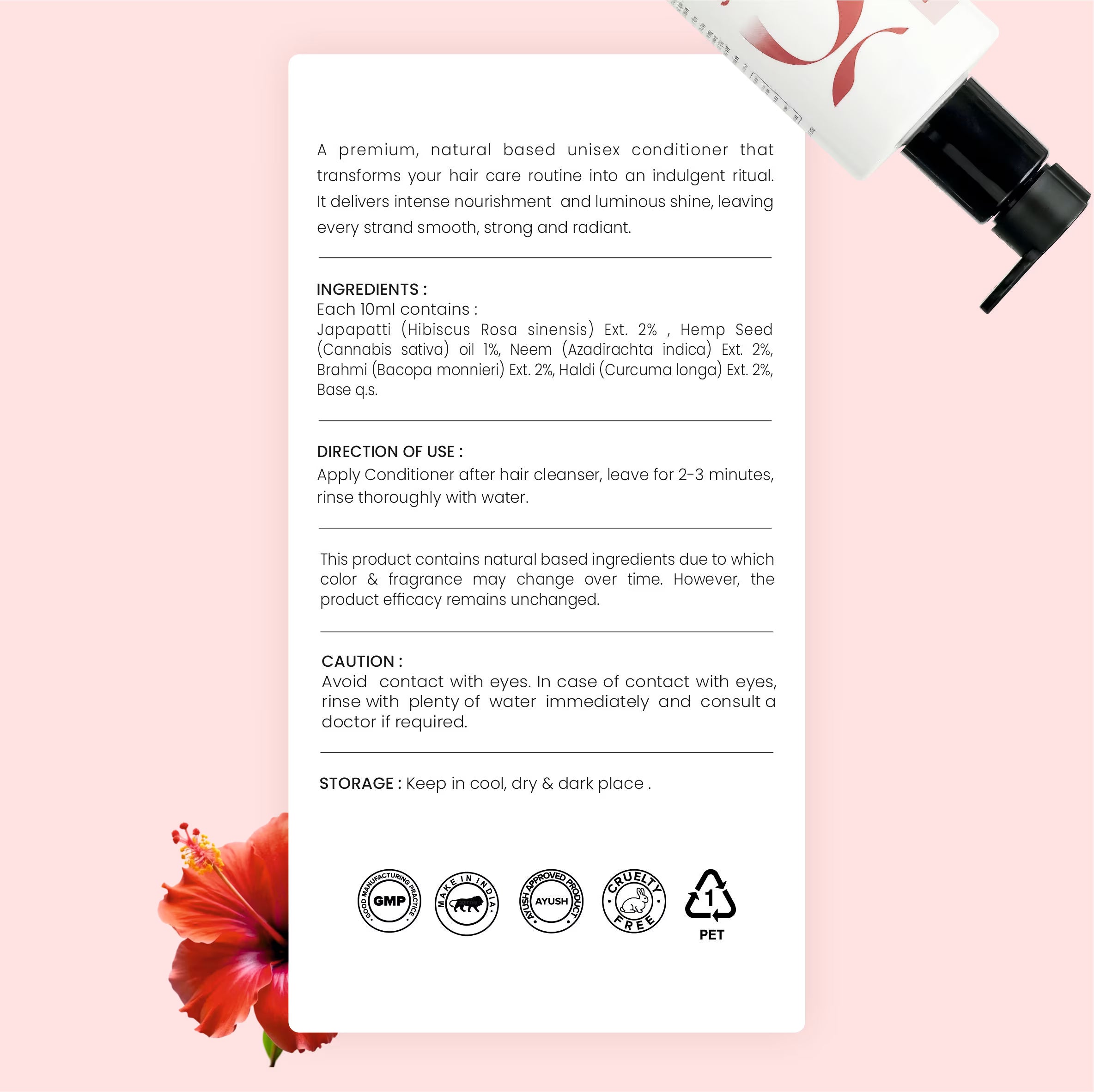 Hibiscus & Hemp Seed Oil Hair Conditioner